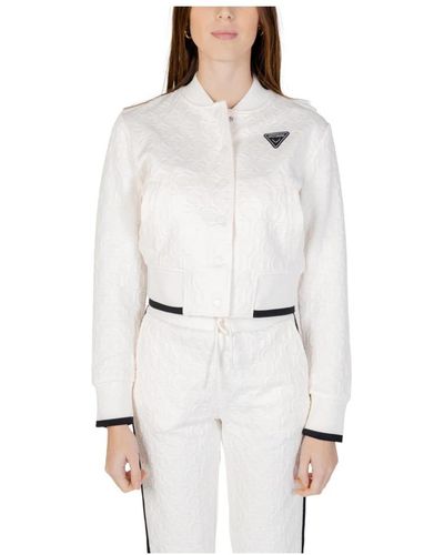 Guess Bomber Jackets - White