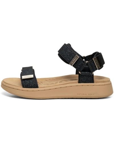 Woden Flat sandals - Schwarz