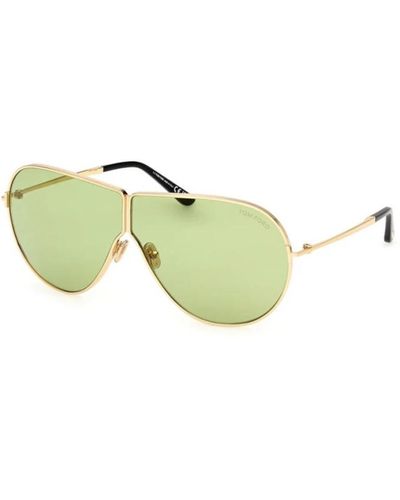 Tom Ford Shiny deep gold green sonnenbrille - Grün