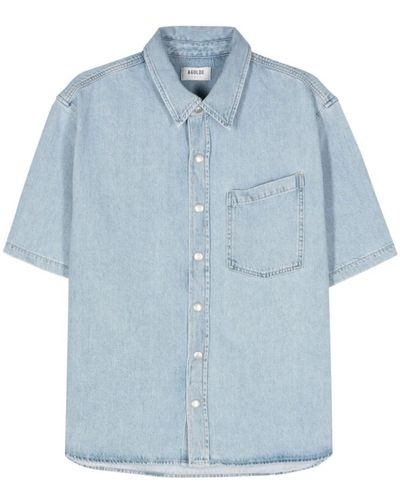 Agolde Short Sleeve Shirts - Blue