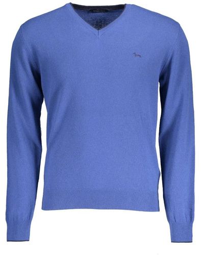 Harmont & Blaine Knitwear > v-neck knitwear - Bleu