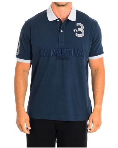 La Martina Polo Shirts - Blau