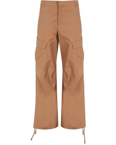 ANDAMANE Straight Trousers - Brown