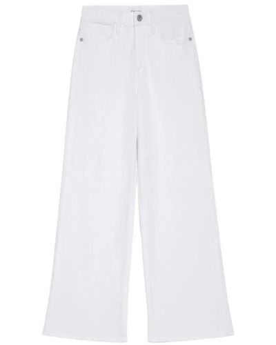 FRAME Wide pantaloni - Bianco