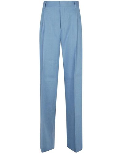 SAULINA Trousers > wide trousers - Bleu