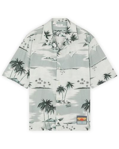 Maison Kitsuné Short Sleeve Shirts - Grey