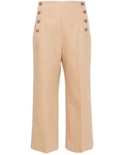 Ralph Lauren Cropped Pants - Natural