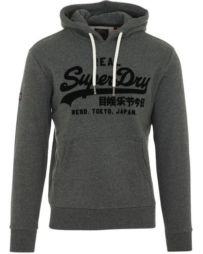 Superdry Felpa con cappuccio toanl vl - Grigio