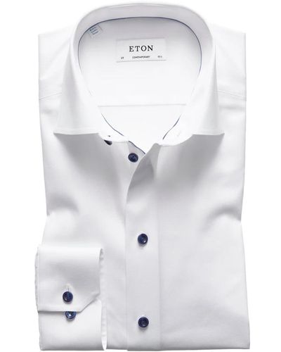 Eton Zakelijke Overhemden - Wit