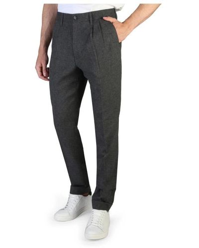 Tommy Hilfiger Wool Blend Cropped Fit Pants - Gray