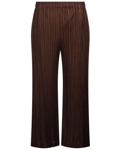 Issey Miyake Wide Trousers - Brown