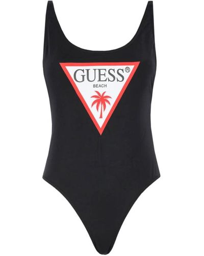 Guess 1 piece logo swimsuit - Rosso