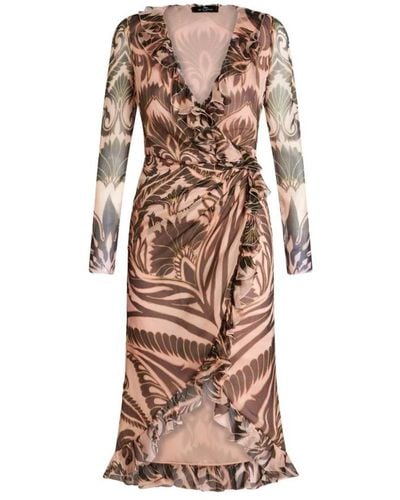 Etro Wrap Dresses - Brown