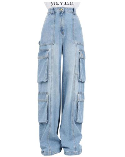 Elisabetta Franchi Wide jeans - Blu