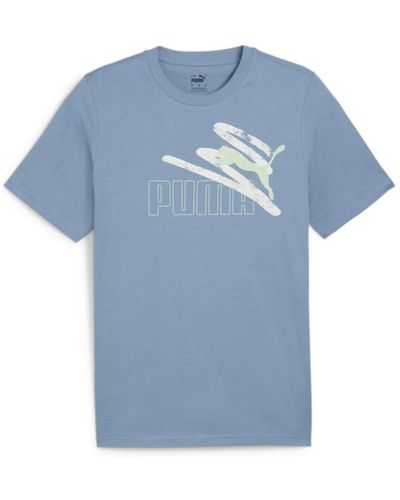 PUMA Logo t-shirt - Blau