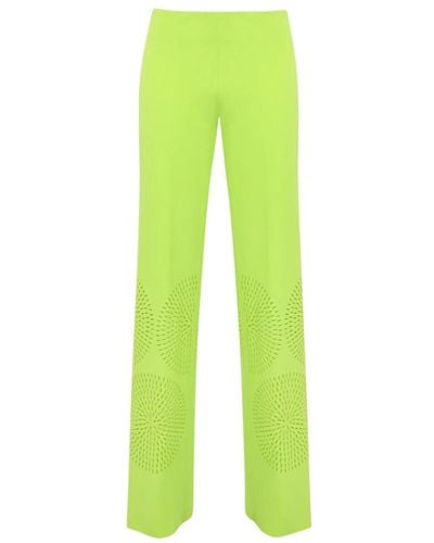 Liviana Conti Straight Pants - Green