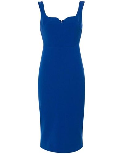 Victoria Beckham Dresses > day dresses > midi dresses - Bleu