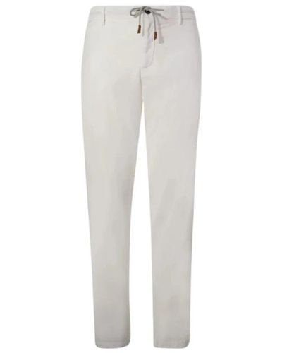 Eleventy Trousers > slim-fit trousers - Gris
