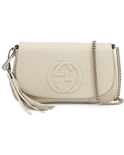 Gucci Leather Handbag - Natural