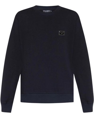 Dolce & Gabbana Sweatshirt mit logo - Blau