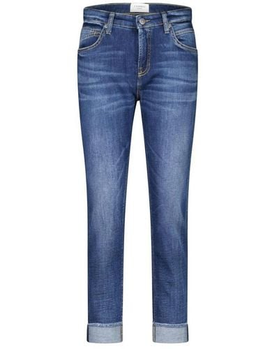 Cambio Straight-fit jeans kerry - Blau