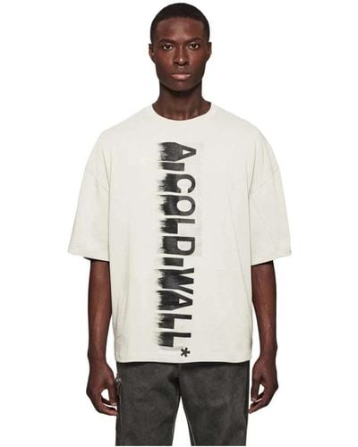 A_COLD_WALL* Gaussian logo t-shirt oversized fit - Bianco
