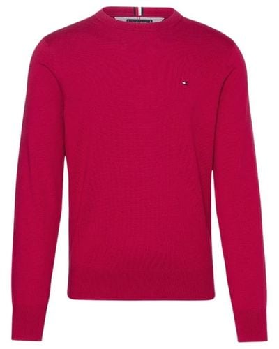 Tommy Hilfiger Round-Neck Knitwear - Red