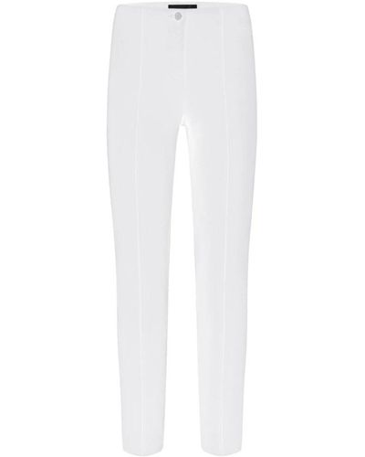 Cambio Slim-Fit Pants - White