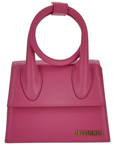 Jacquemus Gewundene neone handtasche - Pink