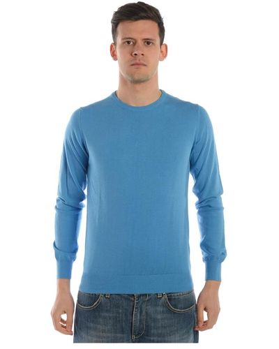 Daniele Alessandrini Knitwear > round-neck knitwear - Bleu
