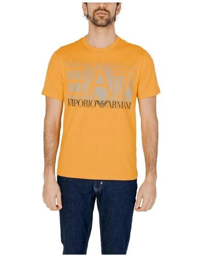 EA7 T-Shirts - Orange