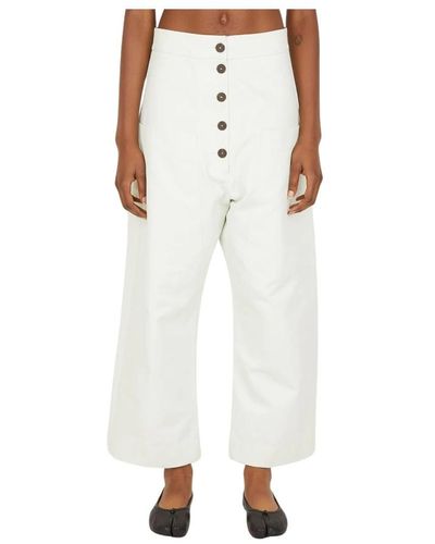 Studio Nicholson Trousers > cropped trousers - Blanc