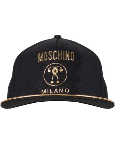 Moschino Cappello dqm oro - stile classico - Nero