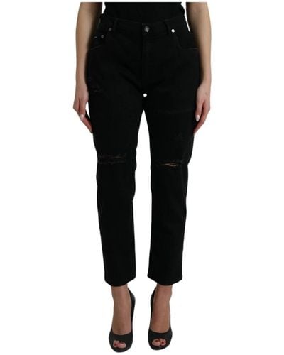 Dolce & Gabbana Jeans > cropped jeans - Noir