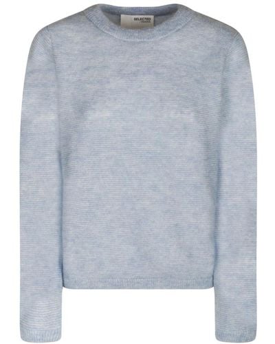 SELECTED Round-Neck Knitwear - Blue