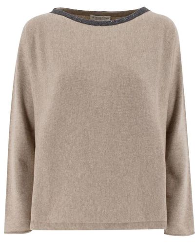 Le Tricot Perugia Round-Neck Knitwear - Natural