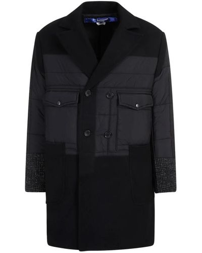 Junya Watanabe Coats > double-breasted coats - Noir