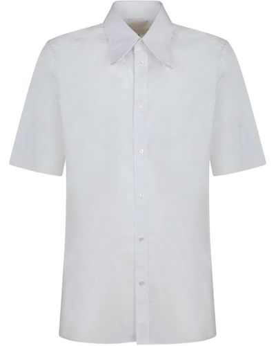 Maison Margiela Short Sleeve Shirts - White