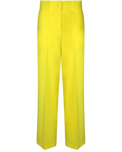 MSGM Straight Trousers - Yellow