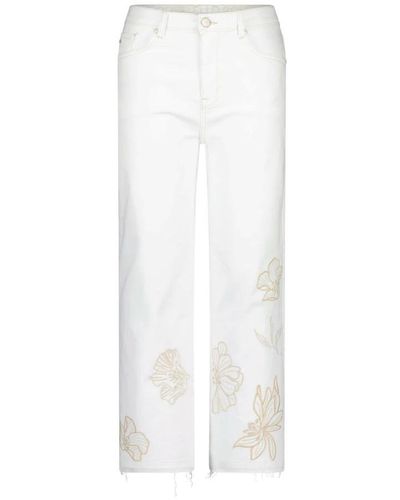 RAFFAELLO ROSSI Straight Jeans - White