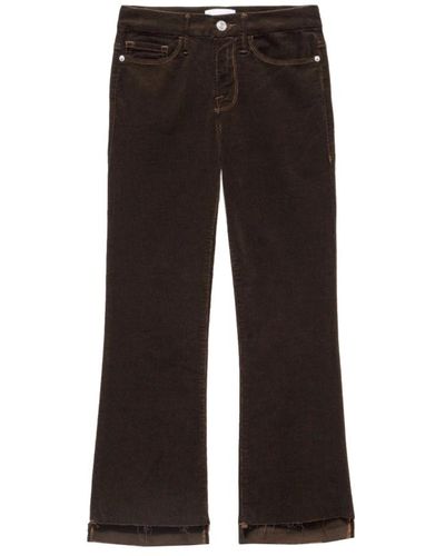 FRAME Mini boot crop jeans - Marrone