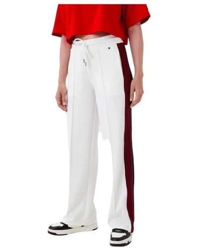 Tommy Hilfiger Straight Pants - Red