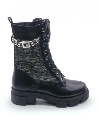 Guess Lace-Up Boots - Blue