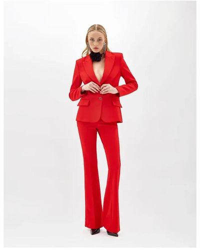 Blugirl Blumarine Wide Trousers - Red