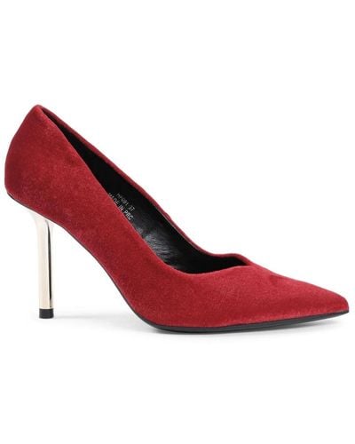 19V69 Italia by Versace Rote stoff high-heel pumpe