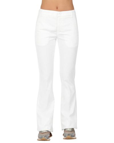 Dondup Straight Trousers - White