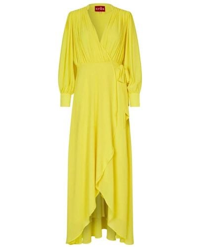 Crās Wrap Dresses - Yellow