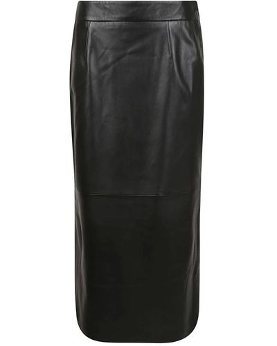 Arma Leather Skirts - Black