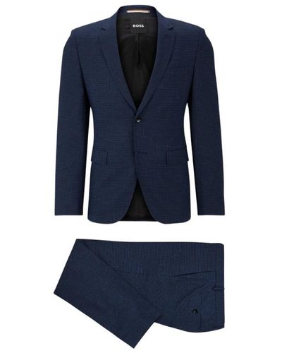 BOSS Suits > suit sets > single breasted suits - Bleu