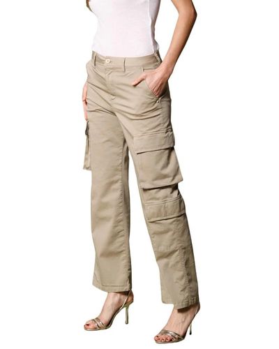 Mason's Relaxed fit cargo hose in khaki - Natur